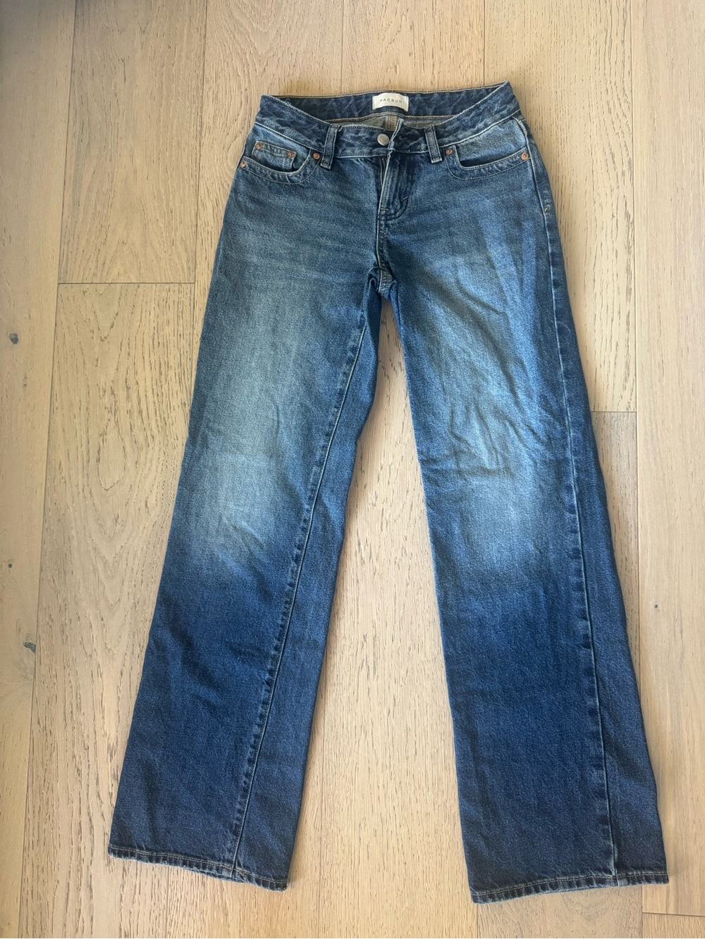 PacSun Women's Wide-Leg Jeans - Faded Blue
